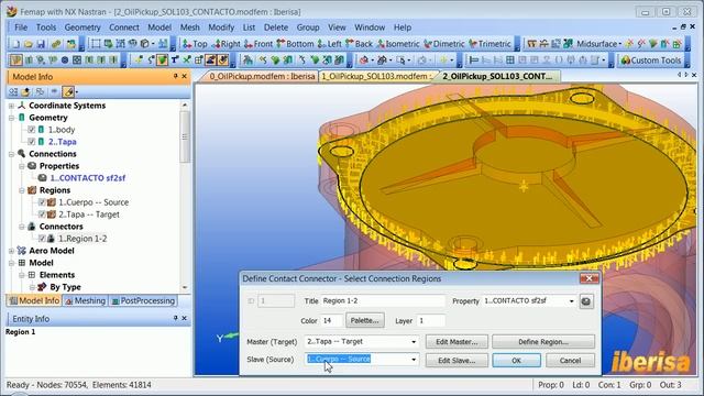 Tutorial FEMAP y NX NASTRAN: Análisis de Frecuencias (SOL103) de un Ensamblaje con Contactos смотреть онлайн