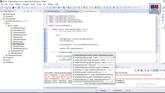 Applying Projection using HCQL | YCMOU TYBCA Adv Java Practical 9.3 | Asterix Solution смотреть онлайн