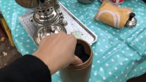 Как топить самовар на дровах. Полный процесс. Готовим чай на природе семьей.