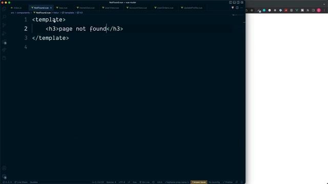 #6- Vue Router 4: Fallback Pages (404) смотреть онлайн
