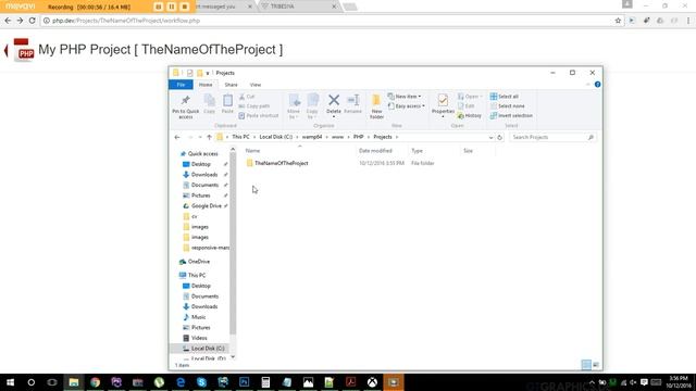 generate new php workspace from the browser смотреть онлайн
