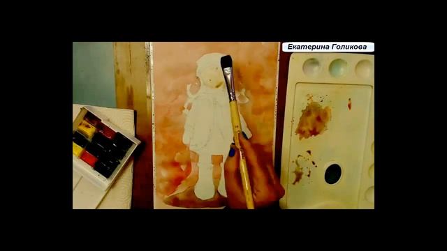 Как нарисовать тильду акварелью смотреть онлайн