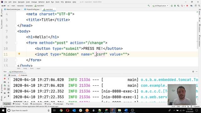 Spring Security - Lesson 9 - (Cross-Site Request Forgery) CSRF смотреть онлайн