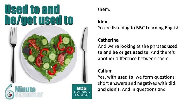 GRAMMAR: Understanding ‘used to’, ‘be used to’ and ‘get used to’ смотреть онлайн