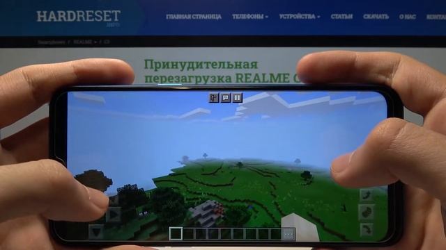 Как REALME C3 тянет Minecraft? Гейм тест Майнкрафта на REALME C3