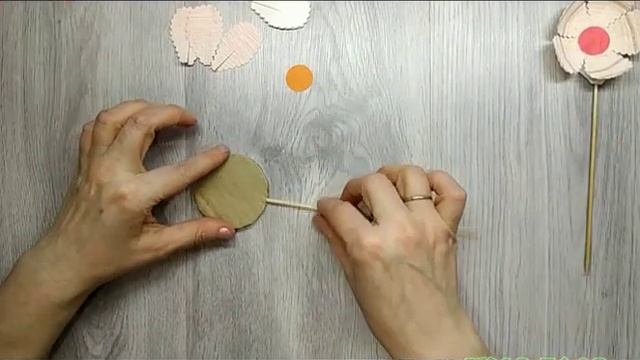 Украшение для цветов Нежный цветочек поделка смотреть онлайн