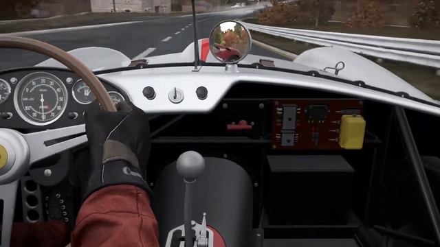 Inside a ferrari testarossa 250 at Spa-Francochamp 1960 смотреть онлайн