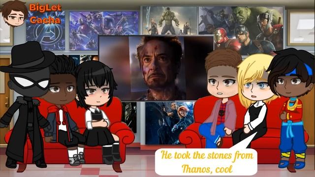 Spider-man Across the Spider Verse react to Avengers Infinity-war | Peter Parker | Gacha Club смотреть онлайн