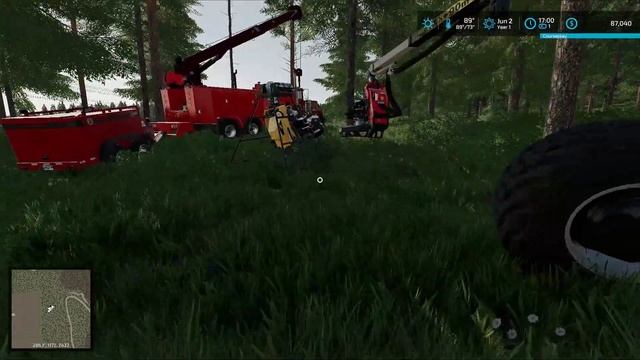 FS22 Green Mountain Advent EP 5 Broke the Komatsu Logger, and finished clearing trees, Iron Mine ! смотреть онлайн
