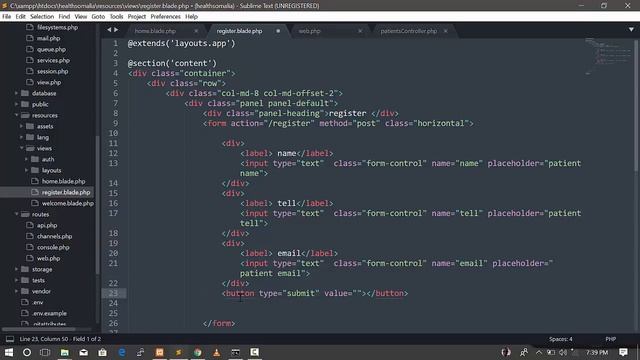 Web Development php framework part 3 inserting data to MySql using Model смотреть онлайн
