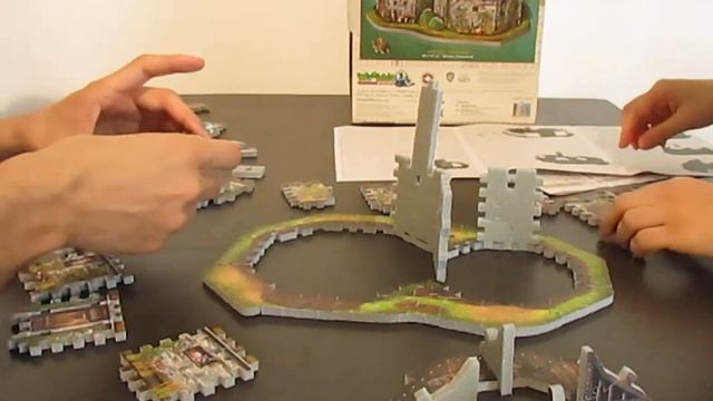 Montage de la cabane de Hagrid (Puzzle 3D Harry Potter par Wrebbit) смотреть онлайн