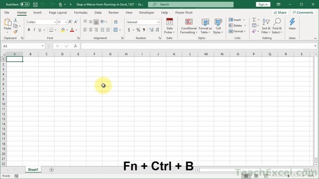 3 Shortcuts To Stop Macros From Running In Excel - Excel Quickie 32