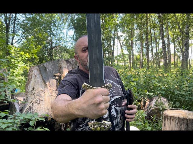 Меч Каролинг из Дамасской стали! смотреть онлайн