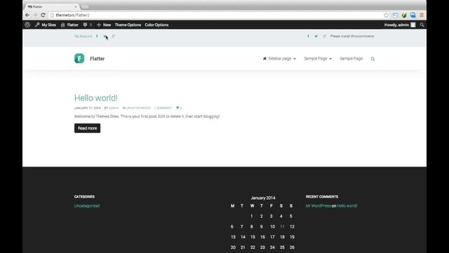 Flatter - Top Bar & Footer bar смотреть онлайн