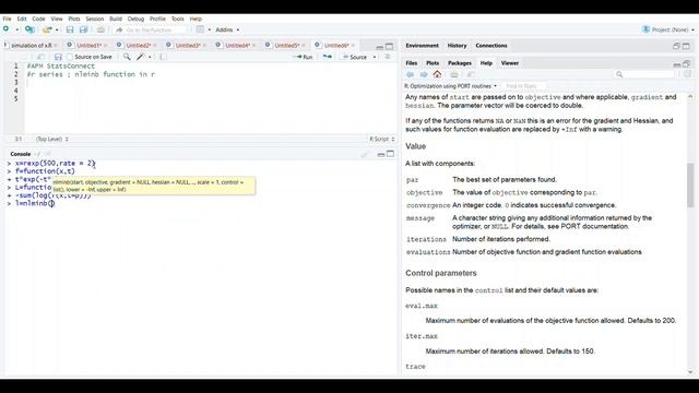 nlminb function in r | optimization of functions using r |APMSC смотреть онлайн