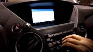 Honda Pilot - установка планшета в штатную рамку