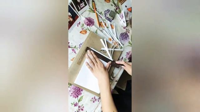 Скетчбук своими руками/я не потратила ни копейки/💛💜💛 смотреть онлайн