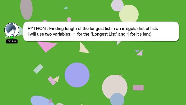PYTHON : Finding length of the longest list in an irregular list of lists смотреть онлайн