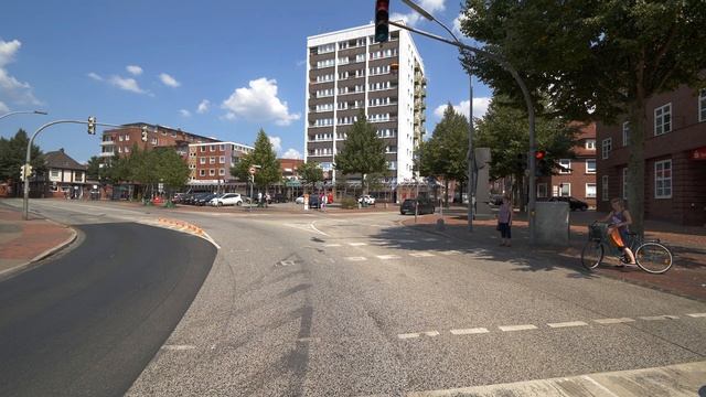 Itzehoe, Schleswig-Holstein, Germany: Adenauerallee, Bahnhofstraße, Lindenstraße - 4K (2160p/60p)