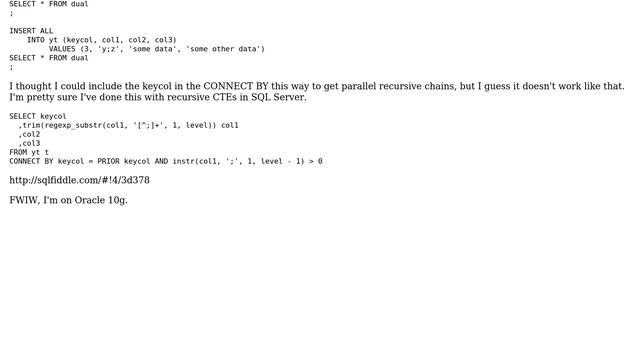 Databases: Oracle pivot on a column with delimited data смотреть онлайн