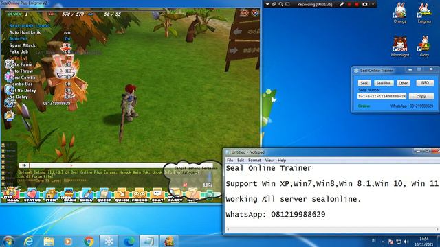 Seal Online Trainer Brust Combo Test Seal Enigma,Moonlight,Omega,Survivor,Titan,Glory смотреть онлайн