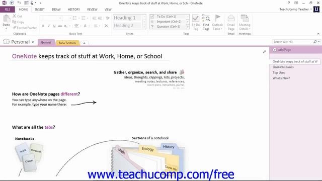OneNote 2013 Tutorial Opening, Saving and Closing Notebooks Microsoft Training Lesson 2.1 смотреть онлайн