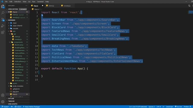 #7 - Connecting to Backend (useState - useEffect) - React Native News App смотреть онлайн