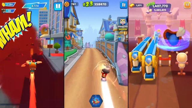 Talking Tom Hero Dash Gold Flash Tom vs Cat Runner Super Dog vs Tom Time Rush Captain Ben Gameplay смотреть онлайн