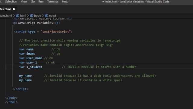 JavaScript Tutorial for Beginners - Learn JavaScript-JavaScript Variables Tutorial смотреть онлайн