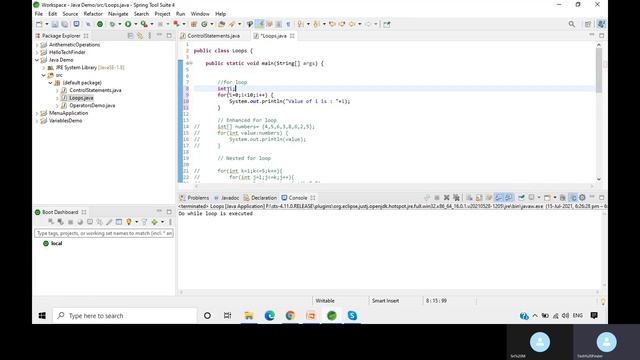 Control Statements in Java || Loops , break and continue || Java Tutorial || part -5 . смотреть онлайн
