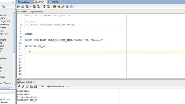SQL SAVEPOINT in Oracle Database смотреть онлайн