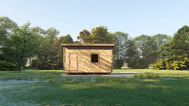 Деревянная каркасная бытовка 3х6 м смотреть онлайн