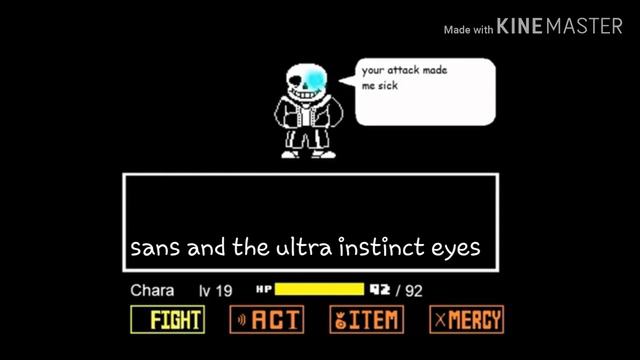 Undertale sans and the ultra instinct eyes song ( special New years ) смотреть онлайн