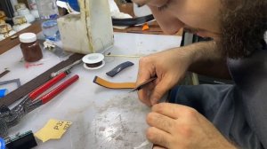 Изготовление ремешка из кожи ската ? Часть 2