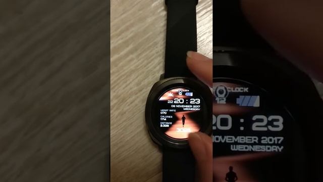 Смарт часы Samsung Gear Sport, вид меню смотреть онлайн