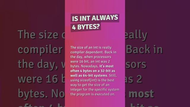 How big is an int in Python? смотреть онлайн