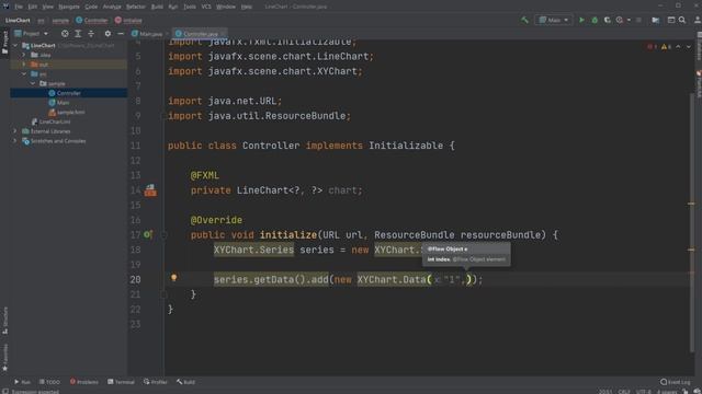 JavaFX and Scene Builder Course - IntelliJ #31: Adding points to a LineChart смотреть онлайн
