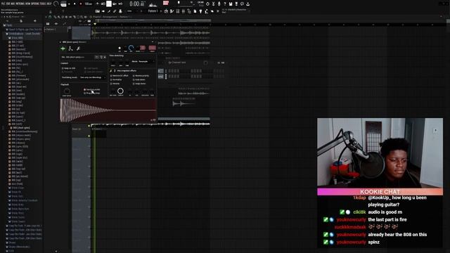 KookUp making a hard guitar beat from scratch (uncut, no edits) смотреть онлайн
