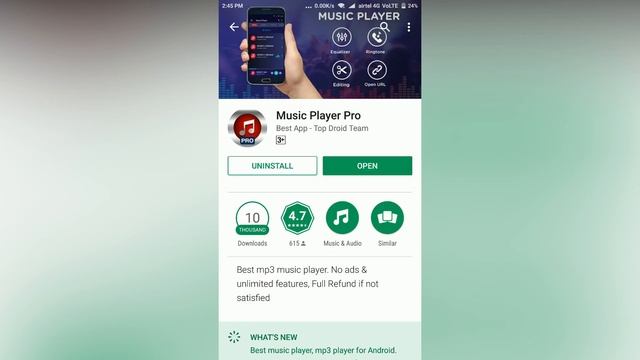 Music Player Pro (TODAY FREE) смотреть онлайн