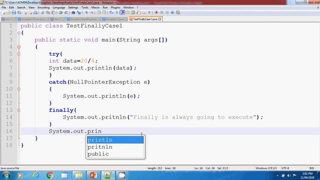 Exception Handling Part 3 (Java Finally Block) смотреть онлайн