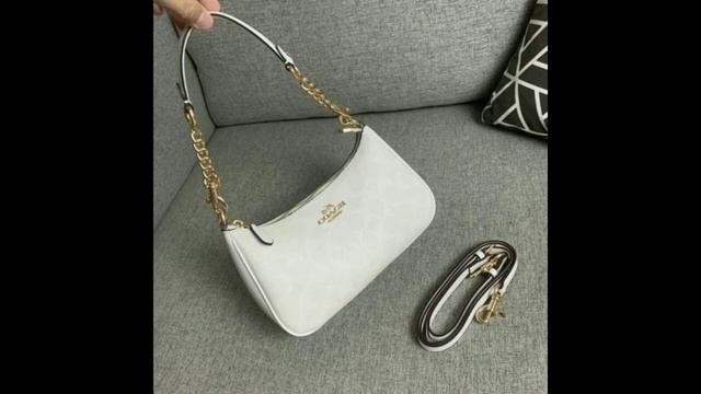 Coach Teri Shoulder Bag In Signature Canvas-B-COA-TER-BR смотреть онлайн