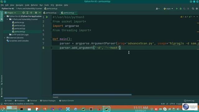 Ports & Vulnerability Scanner (P-4) | Python3 For Application Security By OWASP Cuttack | Episode 3 смотреть онлайн