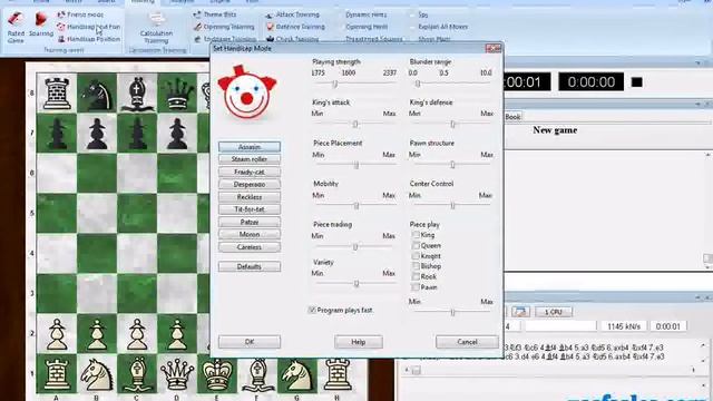 Playing a casual chess game using Fritz in "Handicap and fun" mode (Fritz Tip #0002) смотреть онлайн