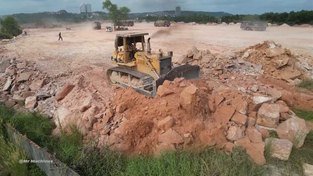 Part 40| Very Impressing construction Machines Working Process Big Dozer Move Rock at Another Level смотреть онлайн