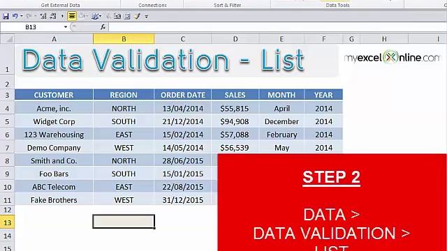 Data Validation Lists & Menus in Excel смотреть онлайн