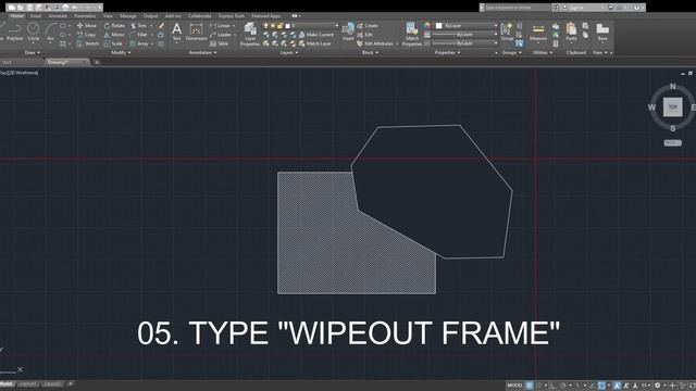 How to remove wipeout border in AutoCAD смотреть онлайн