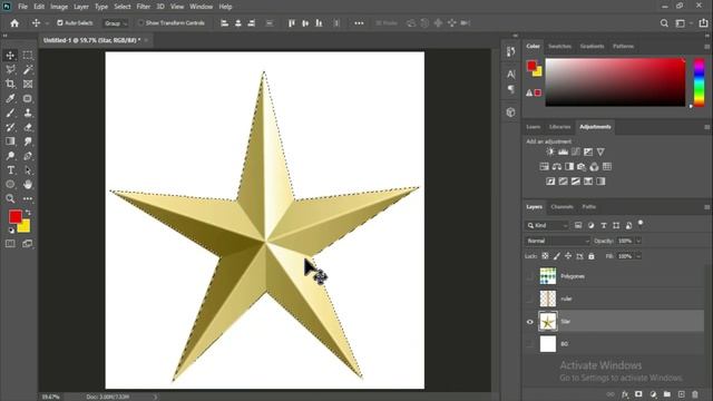 Polygonal Lasso Tool In Adobe Photoshop - Photoshop For Beginners - Class 10 in اردو / हिंदी смотреть онлайн
