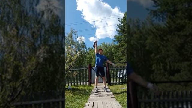 Рывок 24 кг - 10 минут - 196 подъемов. Забелин Евгений, ветеран. смотреть онлайн