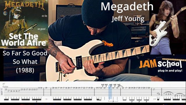 Megadeth Set the World afire Guitar Solo Jeff Young (With TAB) смотреть онлайн
