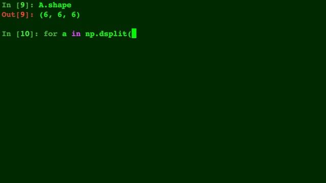 Python Numpy 3d Array Split смотреть онлайн